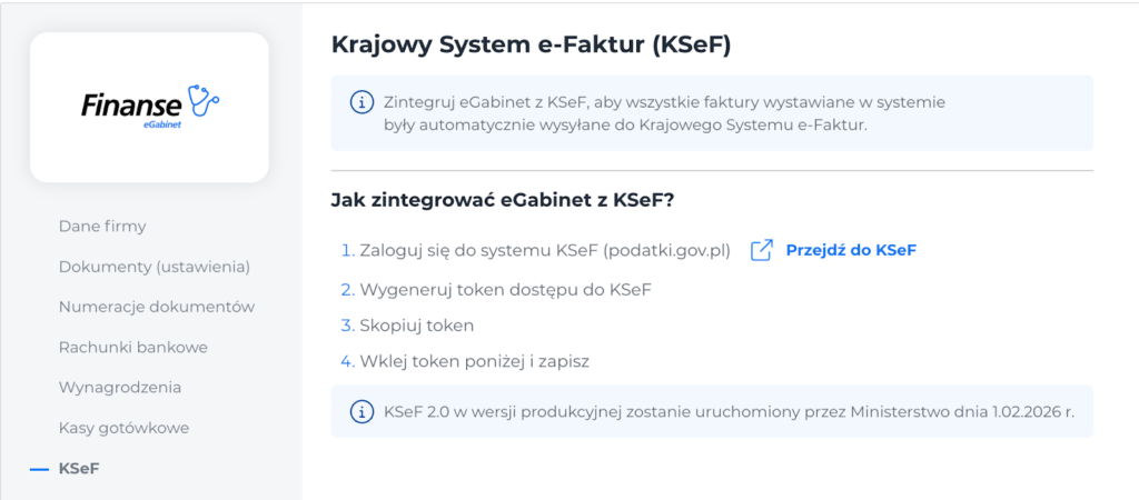 Finanse i KSeF — faktury wychodzą z systemu, bez osobnego narzędzia.